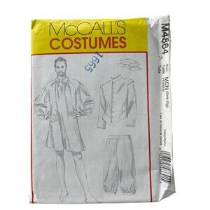 McCalls M4864 Colonial Costume Sewing Pattern Size Small-XL Classic UNCUT